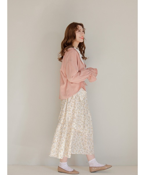 Areeam(アリーム)の「オープンカラーキャンディースリーブブラウス(シャツ/ブラウス・レディース・チェック/ピンク/ライトブルー・FREE)」の20枚目の写真