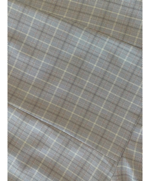 Areeam(アリーム)の「オープンカラーキャンディースリーブブラウス(シャツ/ブラウス・レディース・チェック/ピンク/ライトブルー・FREE)」の7枚目の写真