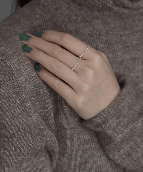 SMELLY(スメリー)の「silver925チェーンセットリングB(リング・レディース・シルバー/ゴールド・-)」の1枚目の写真