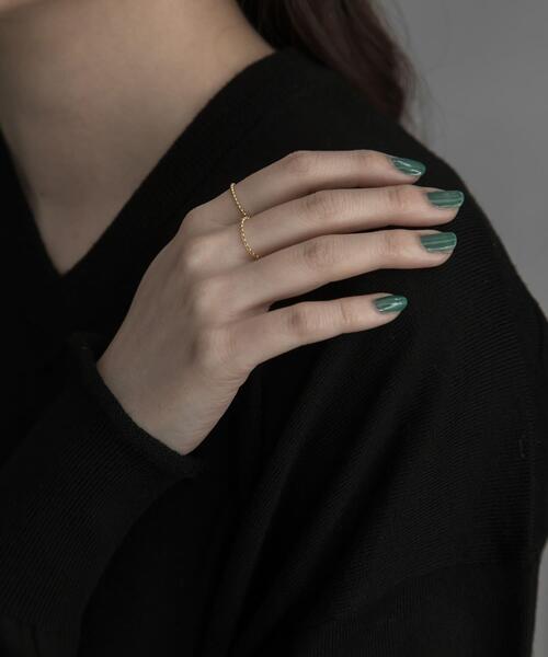 SMELLY(スメリー)の「silver925チェーンセットリングB(リング・レディース・シルバー/ゴールド・-)」の3枚目の写真