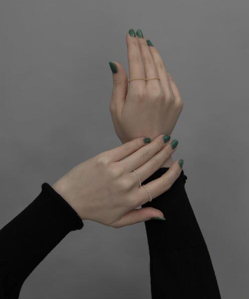 SMELLY(スメリー)の「silver925チェーンセットリングB(リング・レディース・シルバー/ゴールド・-)」の5枚目の写真