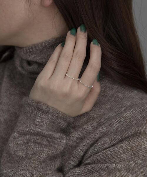 SMELLY(スメリー)の「silver925チェーンセットリングB(リング・レディース・シルバー/ゴールド・-)」の8枚目の写真