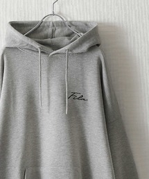 FILA | 【別注】 【FILA】 ワンポイント ロゴ 刺繍 ビッグシルエット 裏毛 スウェット パーカー(パーカー)