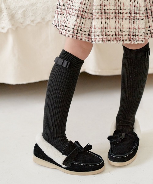 Rora（ローラ）の「シャープ ハイソックス (2color)（ソックス/靴下・キッズ・ホワイト/ブラック・18.0cm/16.0cm/14.0cm/20.0cm）」の6枚目の写真