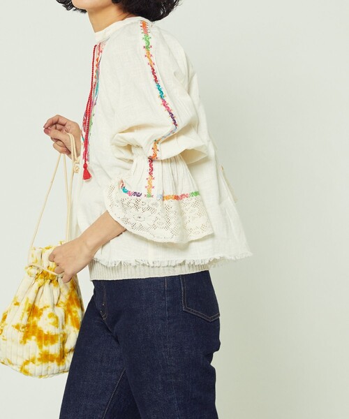 Freada（フリーダ）の「Freada/フリーダ インド刺繍ブラウス（シャツ