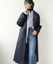 Simplicite | 撥水 60/2ギャバ オーバートレンチコート◆(トレンチコート)