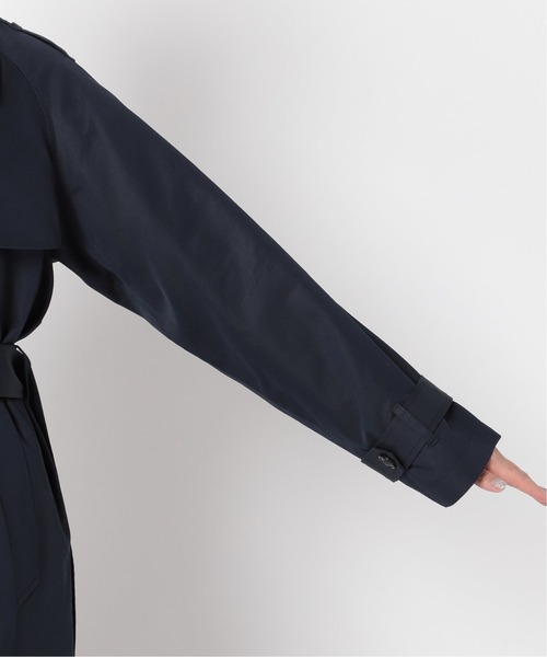 Simplicite(サンプリシテ)の「撥水 60/2ギャバ オーバートレンチコート(トレンチコート・レディース・ベージュ/ネイビー・FREE)」の21枚目の写真