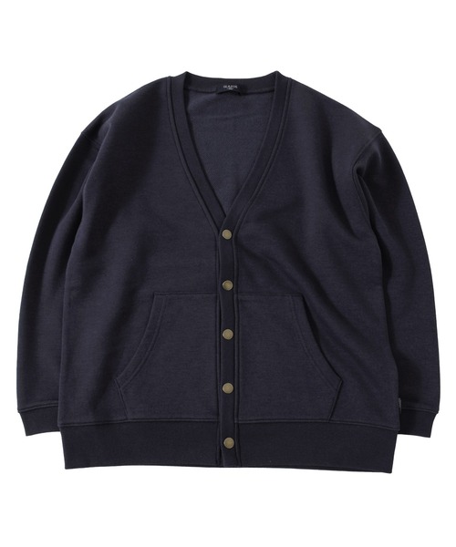 GLAZOS(グラソス)の「裏毛・カラーカーディガン(カーディガン/ボレロ・キッズ・オレンジ/ネイビー/ライトグリーン・150cm/140cm/130cm/160cm/170cm)」の2枚目の写真