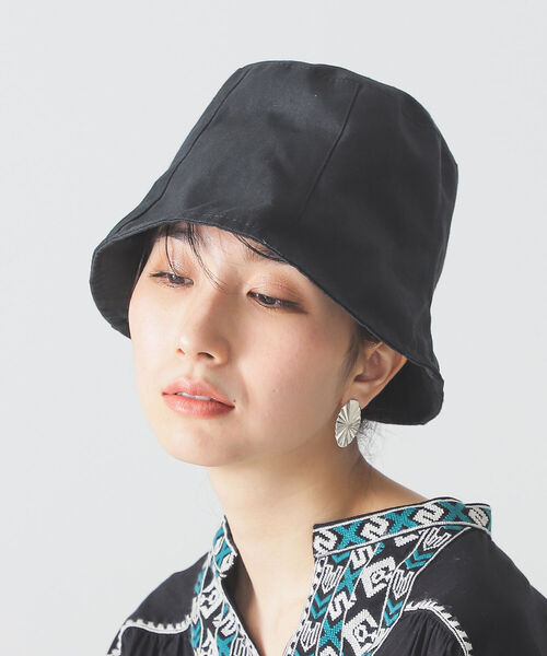 BEAMS LIGHTS（ビームスライツ）の「BEAMS LIGHTS / キャンバス バケット ハット（ハット・レディース・ブラック/ホワイト系その他5・ONE SIZE）」の2枚目の写真