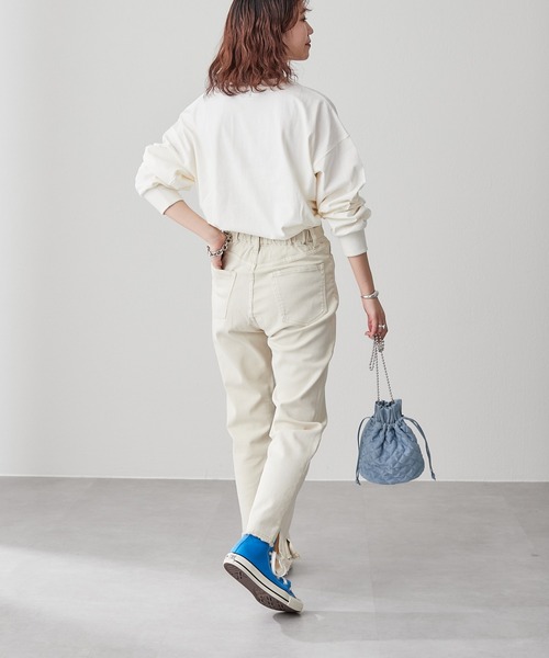 CIAOPANIC TYPY(チャオパニックティピー)の「□【スタイルアップ】むら染フェードフレアパンツ(その他パンツ・レディース・オフホワイト/ピンク/グリーン/オレンジ/チャコールグレー/ベージュ/ブルー/ブラウン・SMALL/MEDIUM/LARGE/X-SMALL)」の14枚目の写真