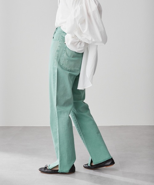 CIAOPANIC TYPY(チャオパニックティピー)の「□【スタイルアップ】むら染フェードフレアパンツ(その他パンツ・レディース・オフホワイト/ピンク/グリーン/オレンジ/チャコールグレー/ベージュ/ブルー/ブラウン・SMALL/MEDIUM/LARGE/X-SMALL)」の18枚目の写真