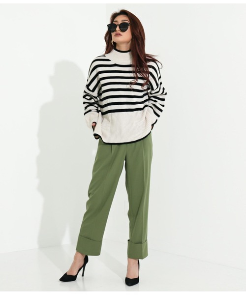 LATINA(ラティーナ)の「センタータックロールアップヘムパンツ(その他パンツ・レディース・ピンク/カーキ/ブラック・FREE)」の18枚目の写真