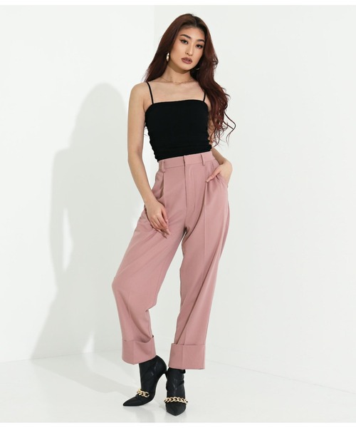 LATINA(ラティーナ)の「センタータックロールアップヘムパンツ(その他パンツ・レディース・ピンク/カーキ/ブラック・FREE)」の13枚目の写真