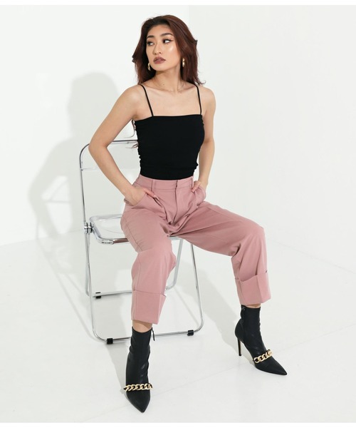 LATINA(ラティーナ)の「センタータックロールアップヘムパンツ(その他パンツ・レディース・ピンク/カーキ/ブラック・FREE)」の20枚目の写真