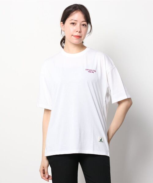 Mac-House（マックハウス）の「CAPTAIN STAG キャプテンスタッグ 持ち物リストプリントTシャツ（Tシャツ/カットソー・レディース・パープル/ホワイト・フリー）」の19枚目の写真