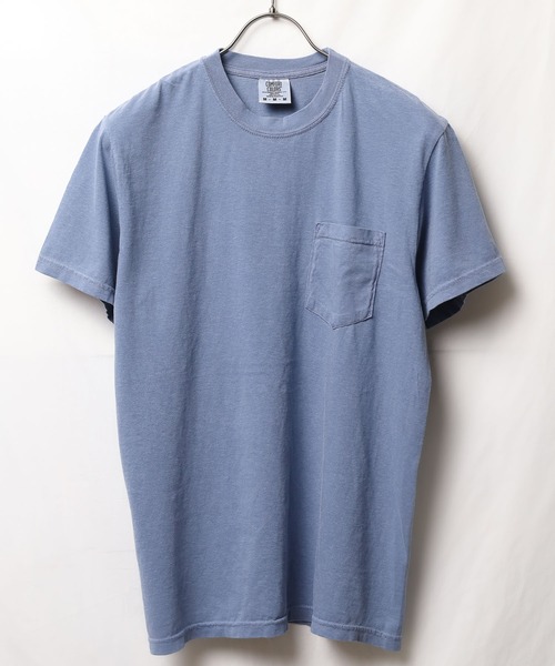 comfort colors（コンフォートカラーズ）の「/COMFORT COLORS/6.1oz ｶﾞｰﾒﾝﾄﾀﾞｲﾎﾟｹｯﾄT（Tシャツ/カットソー・メンズ・ブルー系/スミクロ/ホワイト/マスタード/グリーン系/ネイビー系/レッド系・MEDIUM/X-LARGE/LARGE）」の8枚目の写真