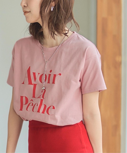 titivate（ティティベイト）の「ﾃﾞｻﾞｲﾝﾛｺﾞTｼｬﾂ（Tシャツ/カットソー・レディース・ホワイト系その他/ピンク系その他/ホワイト系その他2/ホワイト系その他3・FREE）」の4枚目の写真