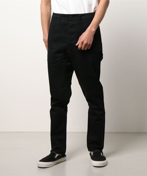 OURET（オーレット）の「OURET (オーレット) チノストレッチパンツ（その他パンツ・メンズ・ホワイト/ブラック・1/2/3）」の2枚目の写真