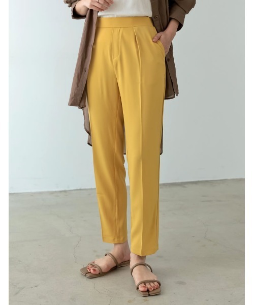 Re:EDIT(リエディ)の「カラーツイルルーズテーパードパンツ(その他パンツ・レディース・ブラック/レッド/ピンク/ライム/イエロー/オレンジ/ブルー・MEDIUM/LARGE/SHORT/TALL)」の4枚目の写真