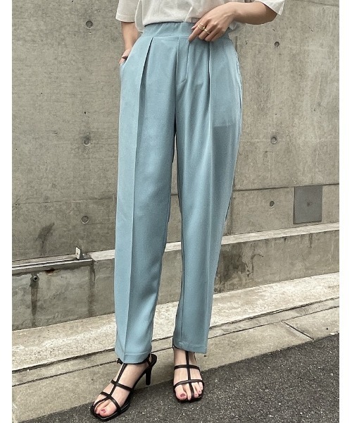 Re:EDIT(リエディ)の「カラーツイルルーズテーパードパンツ(その他パンツ・レディース・ブラック/レッド/ピンク/ライム/イエロー/オレンジ/ブルー・MEDIUM/LARGE/SHORT/TALL)」の3枚目の写真