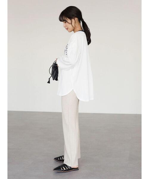 Petit fleur(プチフルール)の「・Petit Fleur メランジリブニットパンツ(その他パンツ・レディース・ブラック/グリーン/アイボリー/ボルドー・FREE)」の6枚目の写真