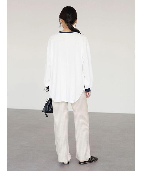 Petit fleur(プチフルール)の「・Petit Fleur メランジリブニットパンツ(その他パンツ・レディース・ブラック/グリーン/アイボリー/ボルドー・FREE)」の7枚目の写真