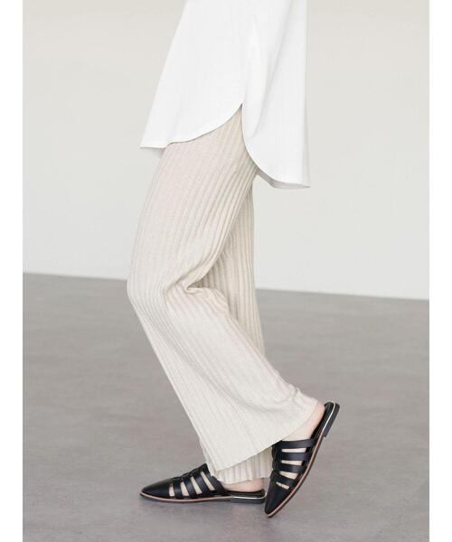 Petit fleur(プチフルール)の「・Petit Fleur メランジリブニットパンツ(その他パンツ・レディース・ブラック/グリーン/アイボリー/ボルドー・FREE)」の8枚目の写真