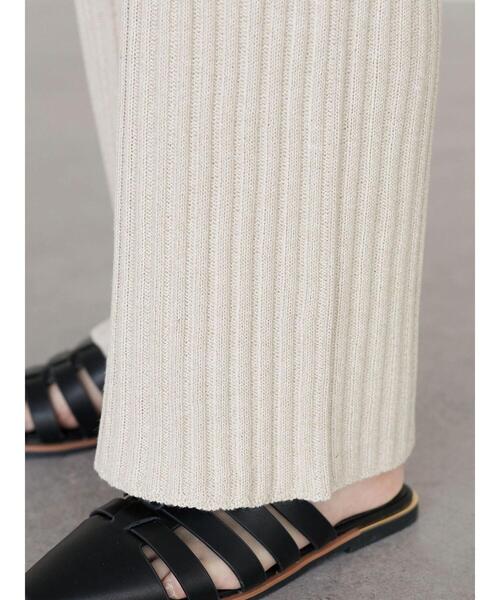 Petit fleur(プチフルール)の「・Petit Fleur メランジリブニットパンツ(その他パンツ・レディース・ブラック/グリーン/アイボリー/ボルドー・FREE)」の10枚目の写真