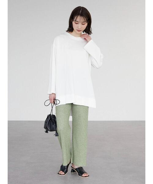 Petit fleur(プチフルール)の「・Petit Fleur メランジリブニットパンツ(その他パンツ・レディース・ブラック/グリーン/アイボリー/ボルドー・FREE)」の11枚目の写真