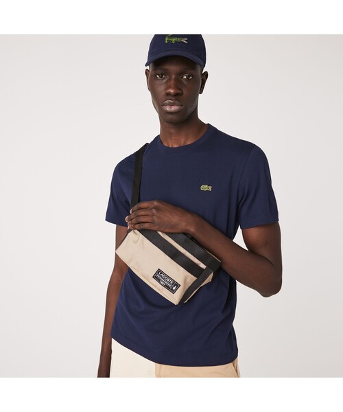 LACOSTE ブラック　アウトドア クロック リポーターバッグ　ラコステ ラコステ LACOSTE アウトドア クロック リポーターバッグ