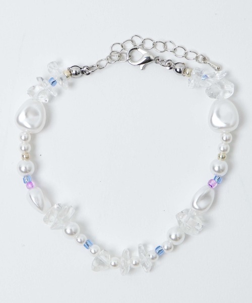 WEGO(ウィゴー)の「WEGO/【2点セット】ストーンブレス(ブレスレット・レディース・その他1/ブラック/ホワイト・FREE)」の12枚目の写真