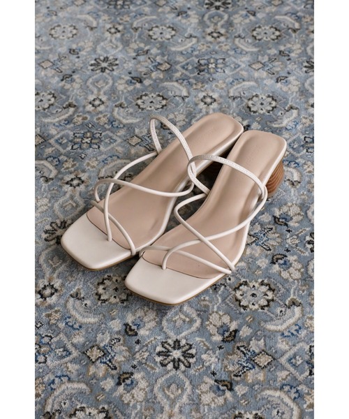 Bonjour Sagan（ボンジュールサガン）の「2wayクロスラインミュール（サンダル・レディース・ブラック/オフホワイト・M/L/S）」の10枚目の写真