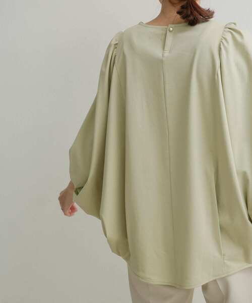 URBAN RESEARCH DOORS（アーバンリサーチドアーズ）の「ボリュームスリーブプルオーバー（Tシャツ/カットソー・レディース・グリーン系その他/ライトブルー/ネイビー・MEDIUM）」の20枚目の写真