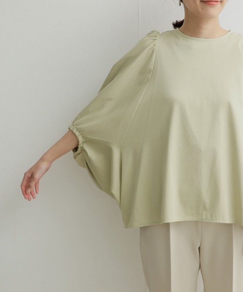 URBAN RESEARCH DOORS（アーバンリサーチドアーズ）の「ボリュームスリーブプルオーバー（Tシャツ/カットソー・レディース・グリーン系その他/ライトブルー/ネイビー・MEDIUM）」の18枚目の写真