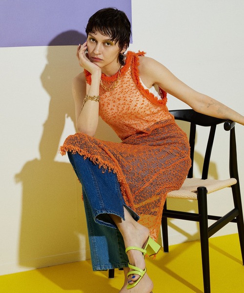 MAISON SPECIAL（メゾンスペシャル）の「No Weight Rectangle Necklace/ノンウェイトレクタングルネックレス【MAISON SPECIAL/メゾンスペシャル】（ネックレス・レディース・シルバー/ゴールド・FREE）」の4枚目の写真