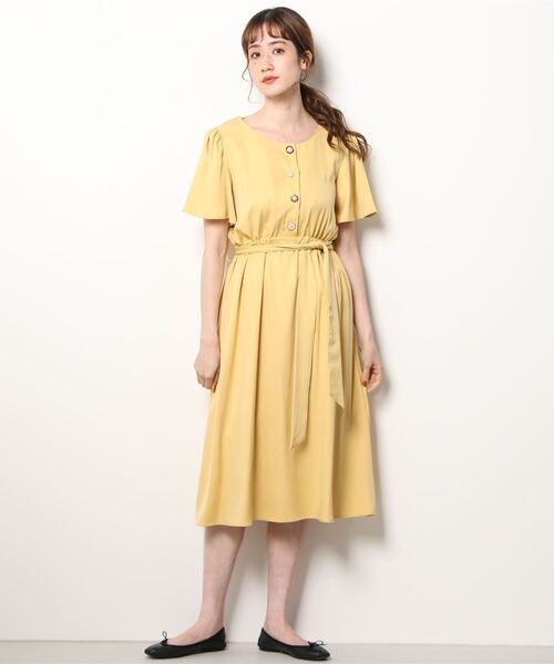 ASTORIA ODIER（アストリアオディール）の「アソートボタンワンピース（ワンピース・レディース・グリーン/ネイビー/イエロー/ベージュ/ブルー/パープル・MEDIUM）」の17枚目の写真
