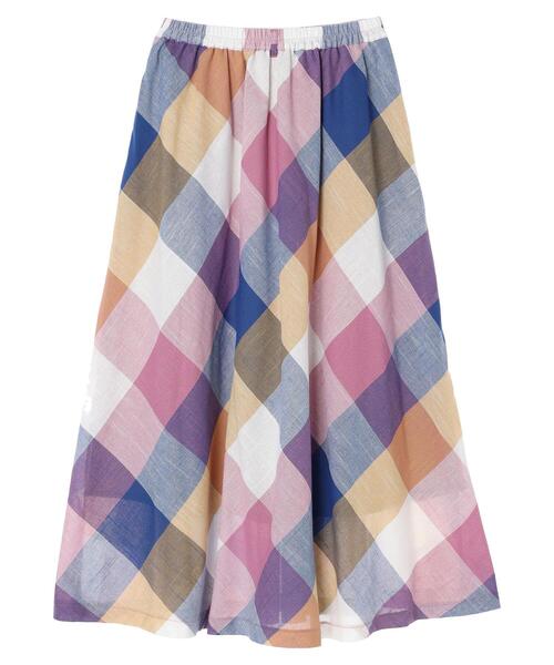 Sugar spoon(シュガースプーン)の「・SUGAR SPOON バイアスチェックフレアスカート(スカート・レディース・ピンク/グリーン/オレンジ・FREE)」の16枚目の写真