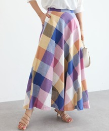 Sugar spoon | ・SUGAR SPOON バイアスチェックフレアスカート(スカート)