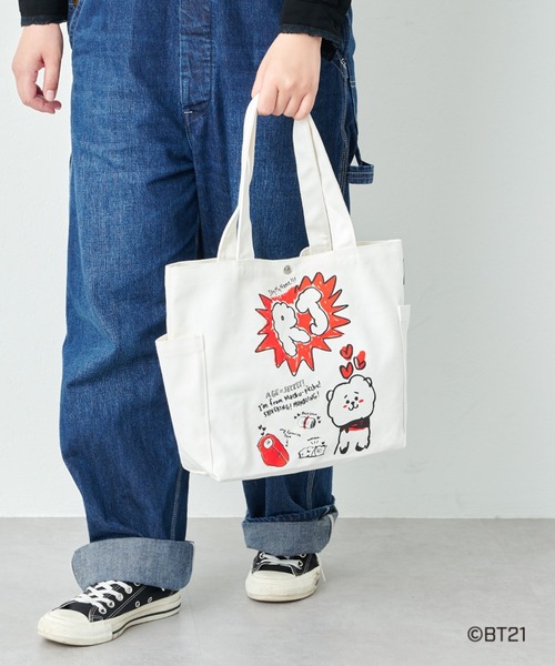 BT21 公式 ナイロントートバッグ 缶バッジ（2個）付 楽天市場】bt21 公式 トートバックの通販