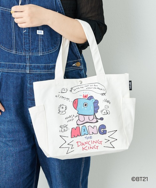 BT21（ビーティーイシビル）の「【BT21】 帆布トートバッグ