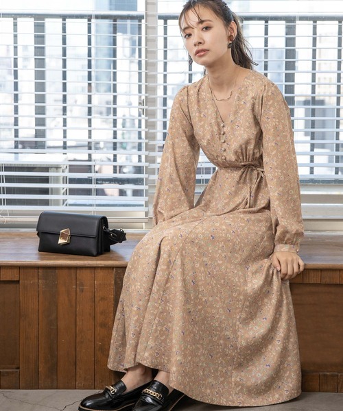 ブランド古着 長袖ワンピース ワンピース Mysty Woman ミスティウーマン のファッション通販 Zozoused