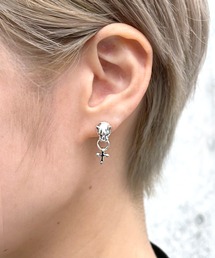 Bizarre ビザール フレグランスドパンサー&クロス シルバー豹ピアス SILVER