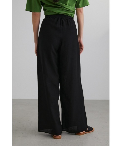 STYLEMIXER(スタイルミキサー)の「シアーイージーワイドパンツ(その他パンツ・レディース・ライトイエロー/ブラック・SMALL/MEDIUM)」の7枚目の写真