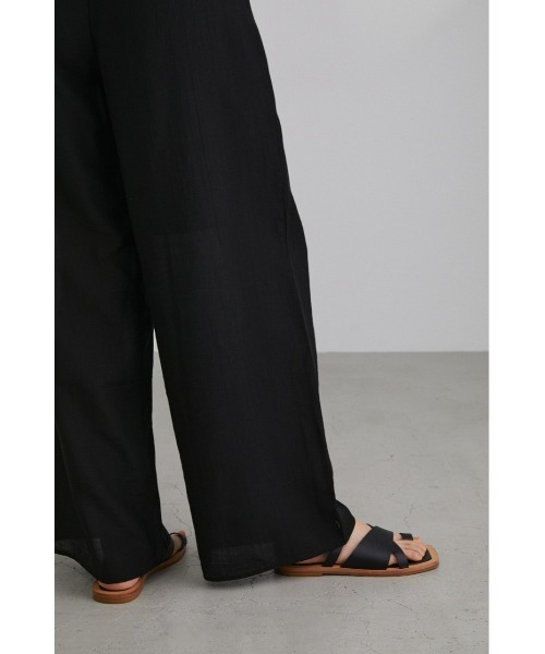 STYLEMIXER(スタイルミキサー)の「シアーイージーワイドパンツ(その他パンツ・レディース・ライトイエロー/ブラック・SMALL/MEDIUM)」の3枚目の写真