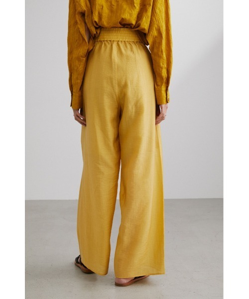 STYLEMIXER(スタイルミキサー)の「シアーイージーワイドパンツ(その他パンツ・レディース・ライトイエロー/ブラック・SMALL/MEDIUM)」の8枚目の写真