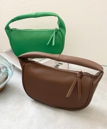 She's Closet | フェイクレザー半月型ミニワンハンドルバッグ(ハンドバッグ)