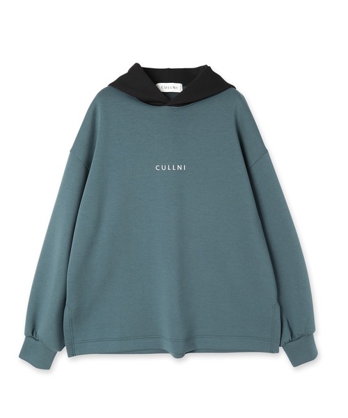 CULLNI（クルニ）の「22-AW-015 / CULLNI LOGO EMBROIDERY  HOODIE（パーカー・メンズ・ベージュ/ブラック/ブラウン/ホワイト/ブルーグリーン・2/0/1）」の5枚目の写真