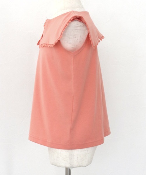 kidsレースフレームカラーカットソー