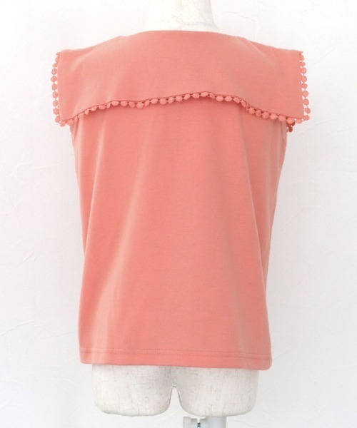 kidsレースフレームカラーカットソー