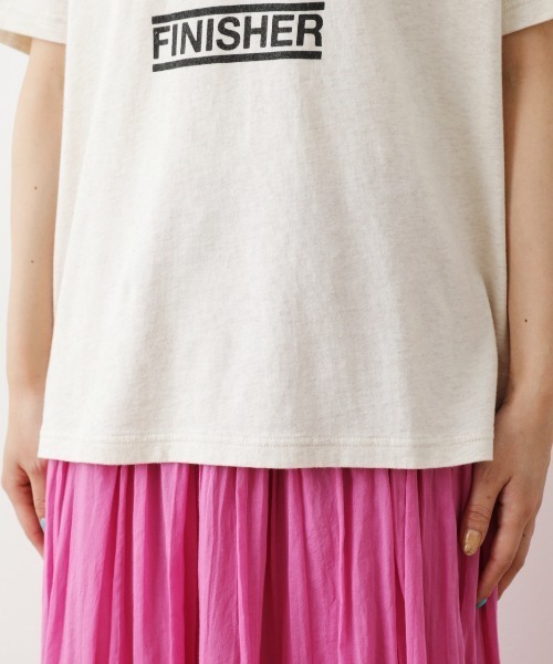 RODEO CROWNS WIDE BOWL（ロデオクラウンズワイドボウル）の「82MarathonリンガーTシャツ（Tシャツ/カットソー・レディース・ネイビー/オフホワイト/グレー×ホワイト・FREE）」の19枚目の写真